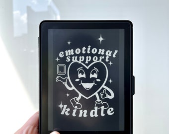 Apoyo emocional Pantalla de bloqueo de Kindle Paperwhite, portada de Kindle personalizada, portada de libro de Kindle, fondo de pantalla de Kindle, protector de pantalla de Paperwhite EPUB