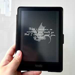 Fourth Wing Kindle Paperwhite Lock Screen,  Custom Kindle Cover, Kindle Book Cover, Kindle Wallpaper, Paperwhite Screen Saver EPUB