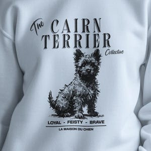 Cairn Terrier Cozy Sweatshirt, Cute Dog Sweatshirt, Pet Breed Sweatshirt, Cairn Terrier Gift, Terrier Dog Mom Gift, Cairn Dog Dad Gifts