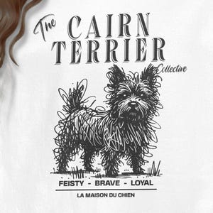 Cairn Terrier Cozy Sweatshirt, Doodle Art Sweatshirt, Pet Breed Sweatshirt, Dog Lover Gift, La Maison du Chien Exclusive Cairn Terrier Shirt