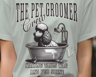 T-Shirt für Hundefriseure, Hundeliebhaber-T-Shirt für Tierpflege, Comfort Colors Shirt