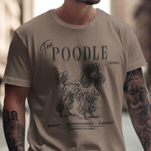 Comfort Colors Poodle T-Shirt, Doodle Art Dog Tee, Poodle Collective Shirt, Dog Lover Gift, Pet Breed Tee, Trendy Graphic Tee, Poodle Mom Espresso