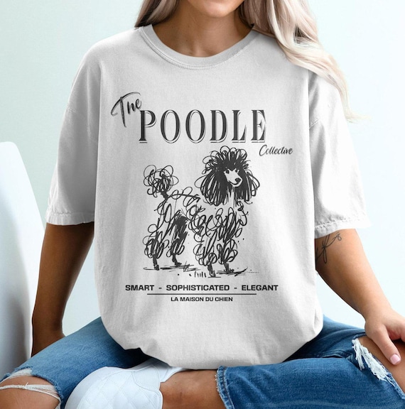 Comfort Colors Poodle T-Shirt, Doodle Art Dog Tee, Poodle Collective Shirt, Dog Lover Gift, Pet Breed Tee, Trendy Graphic Tee, Poodle Mom