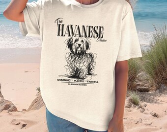 Comfort Colors Havanese T-Shirt, Doodle Art Dog Tee, Havanese Dog Shirt, Dog Lover Gift, Havanese Mom Dad Shirt, Havanese Lovers Graphic Tee