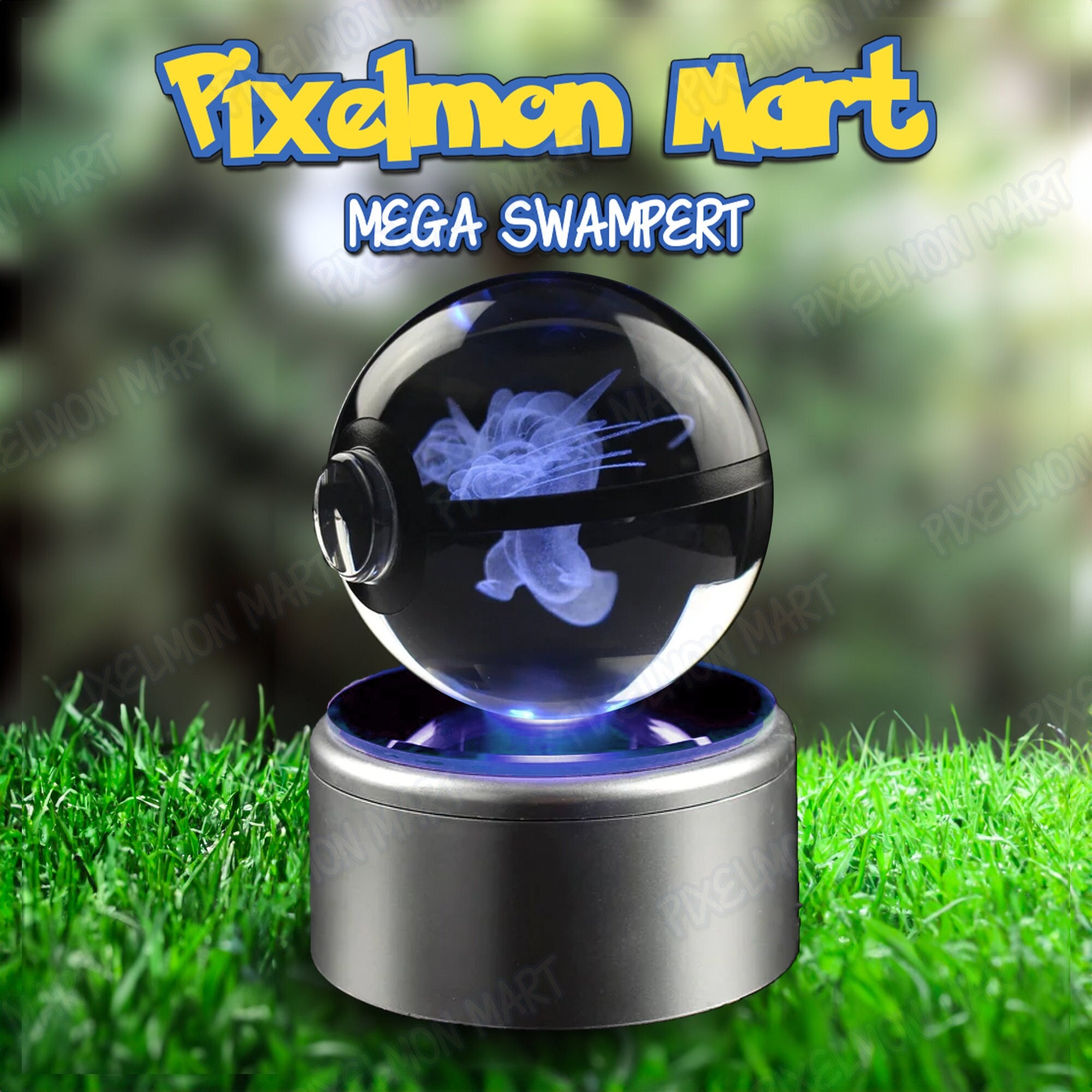 Mega Swampert & Swampert Pokeball & Mudkip Pokeball - Pokemon
