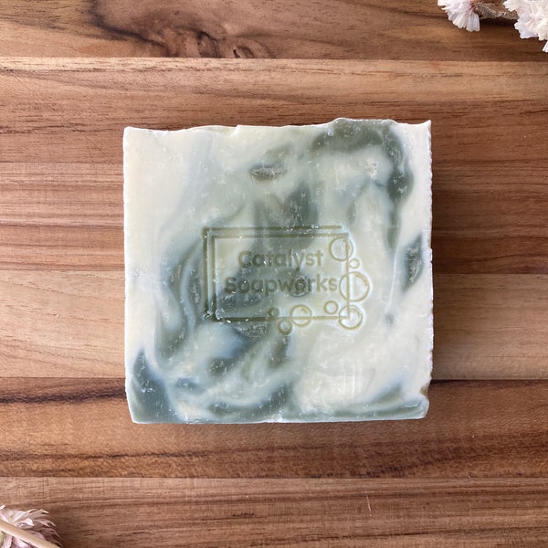 Powerful Peppermint Organic Bar Soap - Rejuvenating and Awakening Soap Great Gift for Father or Boyfriend