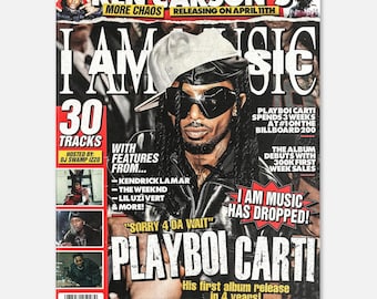 Playboi Carti Magazine Poster, 16x20in Art Print, I Am Music