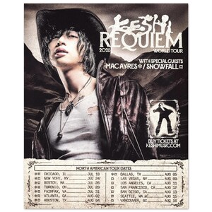 Keshi Requiem Tour Poster, 16x20in Print, Music Poster, Gabriel