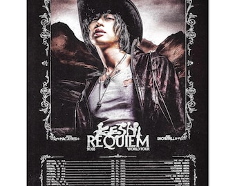 Keshi Requiem Tour Poster, 16x20in Print, Music Poster, Gabriel