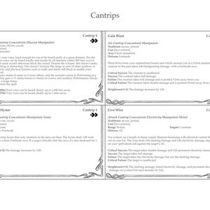 Pathfinder 2e Player Core 2 Zauberkarten (Remaster) - Groß und Klein