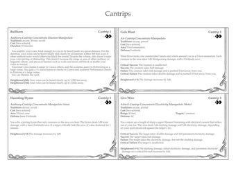 Pathfinder 2e Player Core 2 Spell Cards (Remaster) - Large and Small