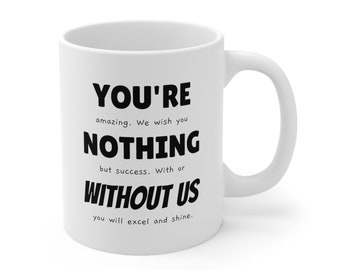 Lustige Coworker verlassen Tasse: Ruhestand Farewell Geschenk