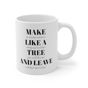 Coworker Farewell Mug, Office Leaving Mug, Work Bestie Retirement Mug, Employee Leaving Gift, Make like a Tree and Leave, Farewell Gift