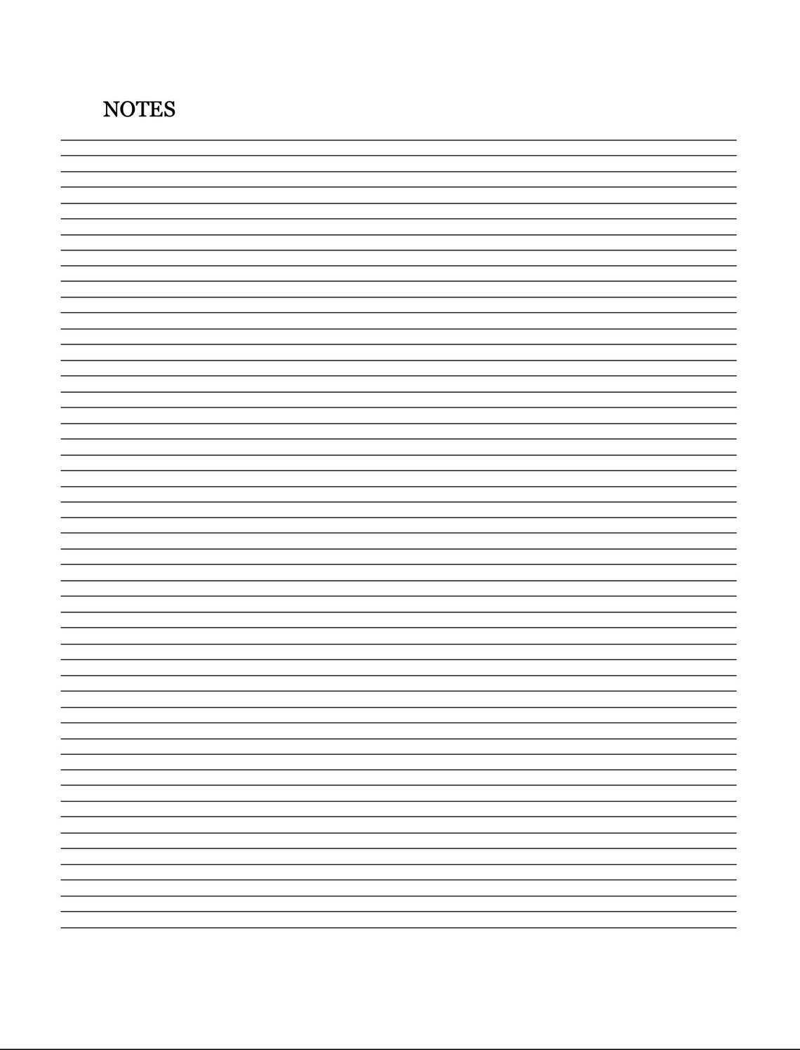 Digital Notes Page Template - Printable Pdf - Etsy