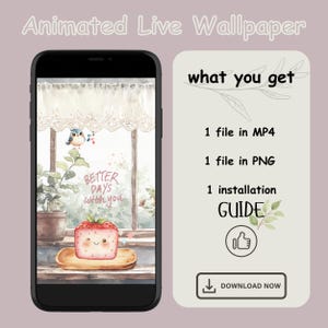 Better day with you happy cake dancing Live background iOS live image kawaii android mp4 wallpaper live image wallpaper phone motivational