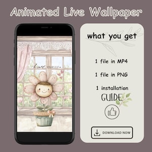 Love yourself happy flower cozy day Live background iOS live image kawaii android mp4 wallpaper live image wallpaper phone motivational