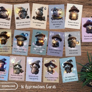 Printable Wizard Magic Theme Affirmation Cards #02 Printable Cards, Motivational Cards, Positivity Cards Manifestation Cards, Affirmations