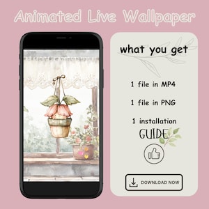 Lovely happy Flower Live background live image kawaii android mp4 wallpaper live image wallpaper phone motivational pastel color