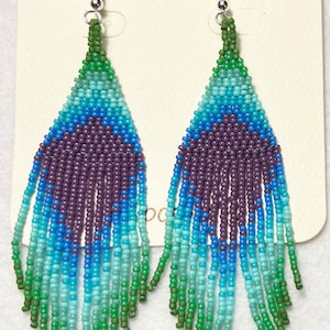 Ombre Fringe Earrings - Multiple Colorways