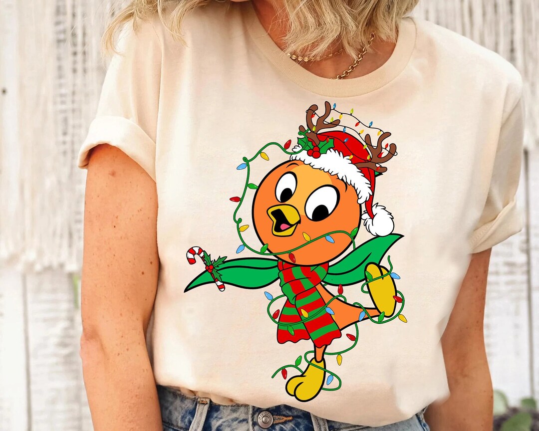 Disney Orange Bird Santa Costume Christmas Lights Shirt Cute Etsy
