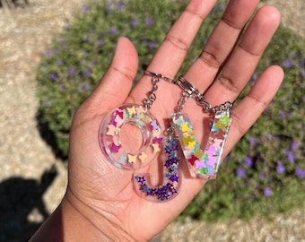 Initial Monogram Keychain