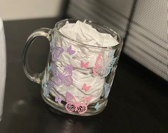 Butterfly Glass Mug