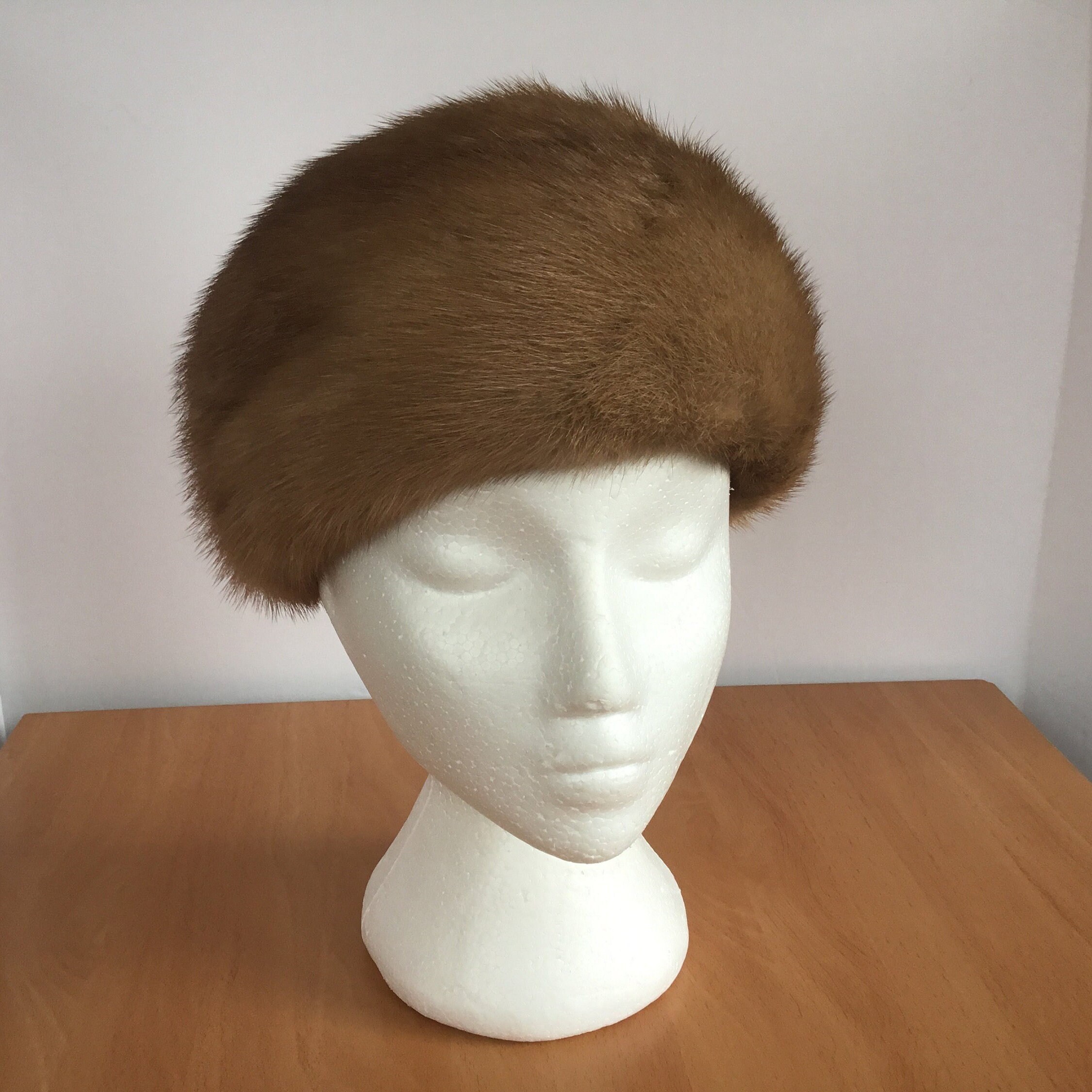 Blonde Mink swirl beret Christine original union made USA Hat Mink 1950s Vintage Hats for Women for sale | eBay main image 3
