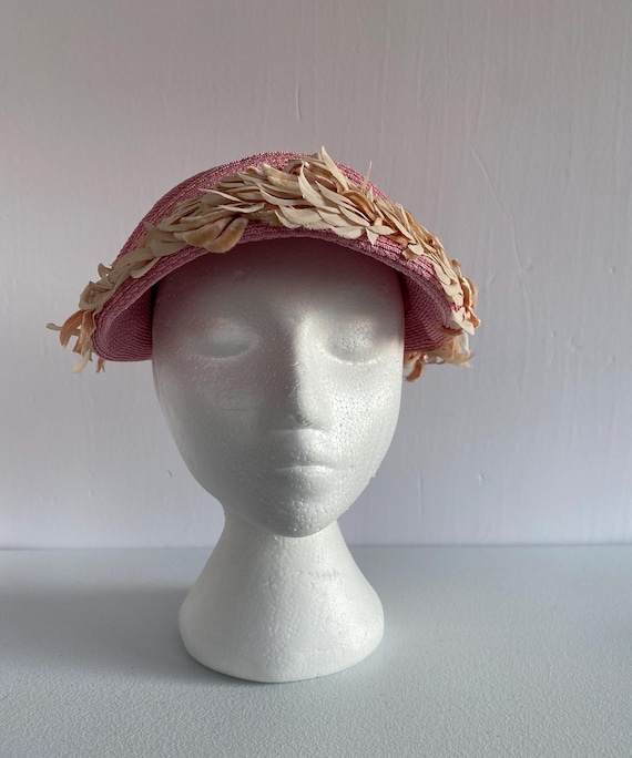 Vintage Pink Church Hat Wedding Hat Fascinator - Etsy display picture 1