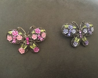 Vintage Butterfly Hair Barrette