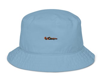 McLaren Car Organic Bucket Hat, Unisex Bucket Cap, McLaren F1 Bucket Hat, Formula 1 Bucket Hat,Gift for McLaren Fan,Grand Prix Bucket Hat