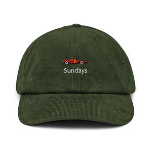 F1 Ferrari Corduroy Hat, Ferrari Sundays, Sundays Grand Prix, Ferrari Race Formula One, Formula 1 Tifosi Hat, Formula 1 Race Day