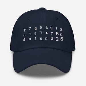 Severance Fan Hat, Baseball Cap, Scary Numbers, Macrodata Refinement Hat, Innie Hat, Lumon Worker Hat, Mysterious And Important, Dad Hat