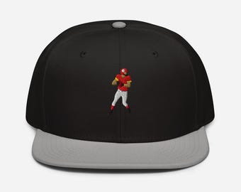 Kansas City Quarterback, Snapback Hat, American Football Quarterback, Kansas City Football, Snapback Cap, Football League Cap, Chiefs Fan