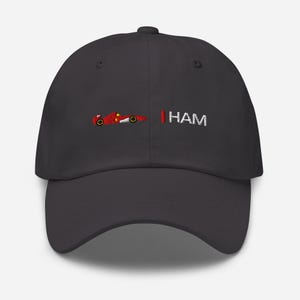 Casquette fan Hamilton Ferrari, casquette papa, casquette fan de Formule 1, casquette fan de Lewis Hamilton, voiture Ferrari, équipe Ferrari, fan Tifosi, casquette de baseball