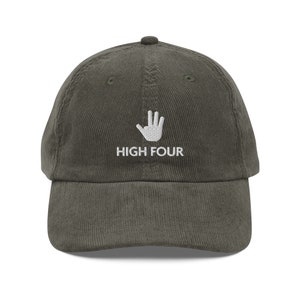 Missing Index Finger, Corduroy Cap, High Four Cap, Finger Amputee Gift, Amputated Finger, Finger Amputee, Get Well Hat