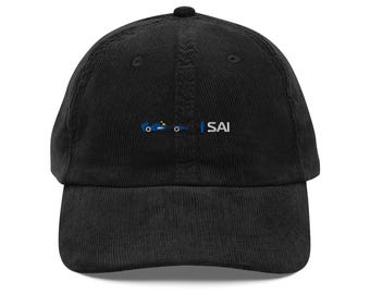 Williams Sainz Fan Hat, Vintage Corduroy, Formula One Fan Hat, Fan of Carlos Sainz Hat, Williams Car, Team Williams, F1 Williams Fan, F1 Cap