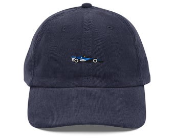 2026 Williams Car, Corduroy Cap, Embroidered 26' F1 Williams Racing, Vintage Corduroy, Embroidered Williams Hat