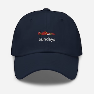 Ferrari Car Hat, Ferrari Sundays Race Formula One, Sundays Grand Prix, Formula 1 Ferrari Fan Hat, Gift for Ferrari Fan, Race Car Hat