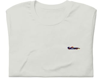 刺繍入りレッドブルファン F1 カーシャツ、フォーミュラ 1 ユニセックスシャツ、F1 ギフト、レッドブル F1 シャツ、F1 愛好家、マックス フェルスタッペン シャツのファン