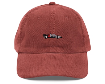 F1 Audi Car, Corduroy Hat, Embroidered Audi Racing, Vintage Corduroy, Embroidered Audi Cap