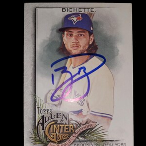 Carte de baseball Bo Bichette signée - Dédicace à l'état neuf, objet de collection, certificat d'authenticité sur demande, offres acceptées