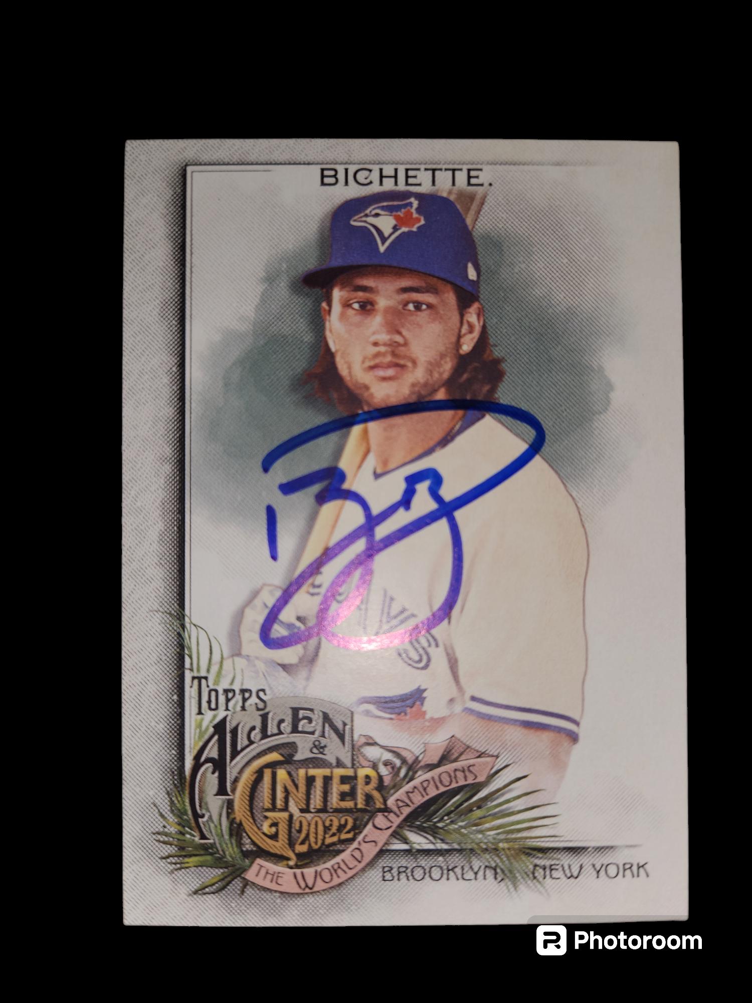 Signed Bo Bichette Baseball Card - Autographed Mint Condition 