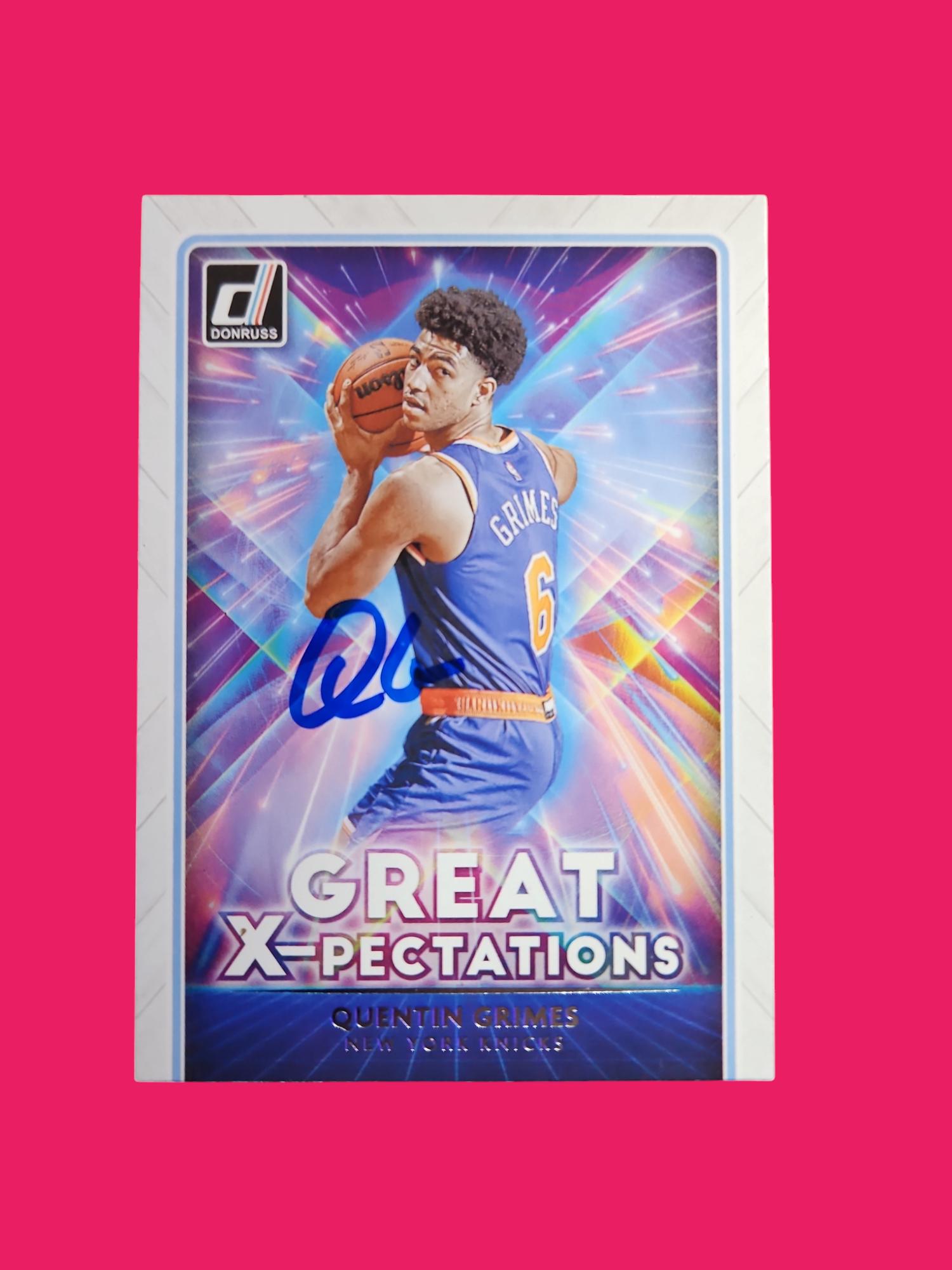 Quentien Grimes Rc Autographed Card - Etsy