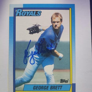 Carta autografata da George Brett