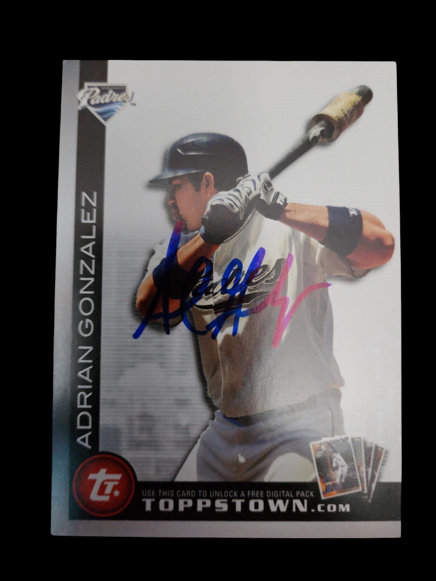 Adrian Gonzalez Autographed Card - Etsy