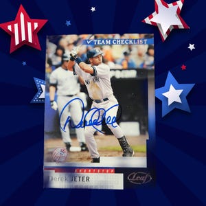 Derek Jeter auto card