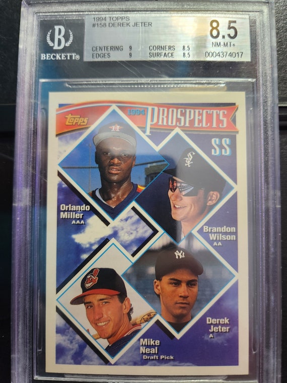 Derek Jeter prospects rc graded 8.5 Derek Jeter prospects rc graded 8.5