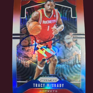 Tarjeta autografiada de Tracy McGrady