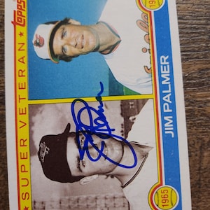 Seltene Jim Palmer signierte Hall of Fame-Karte - Authentische Unterschrift, hervorragender Zustand, Akzeptierung von Angeboten, kein COA