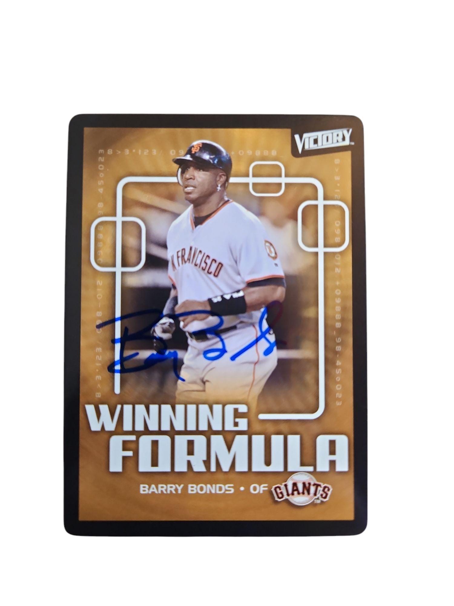 Barry bonds autographed card - Etsy 日本